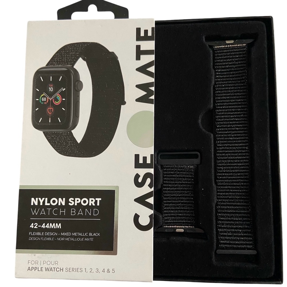Case-Mate Black Nylon Sport Watch Band